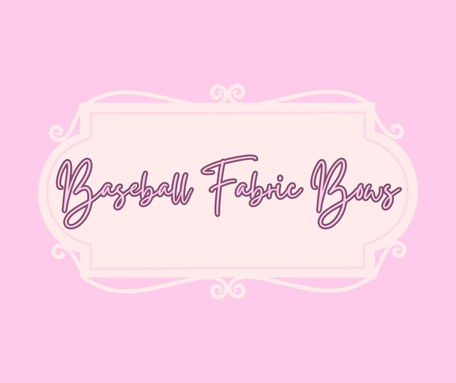 Baseball Fabric Bows