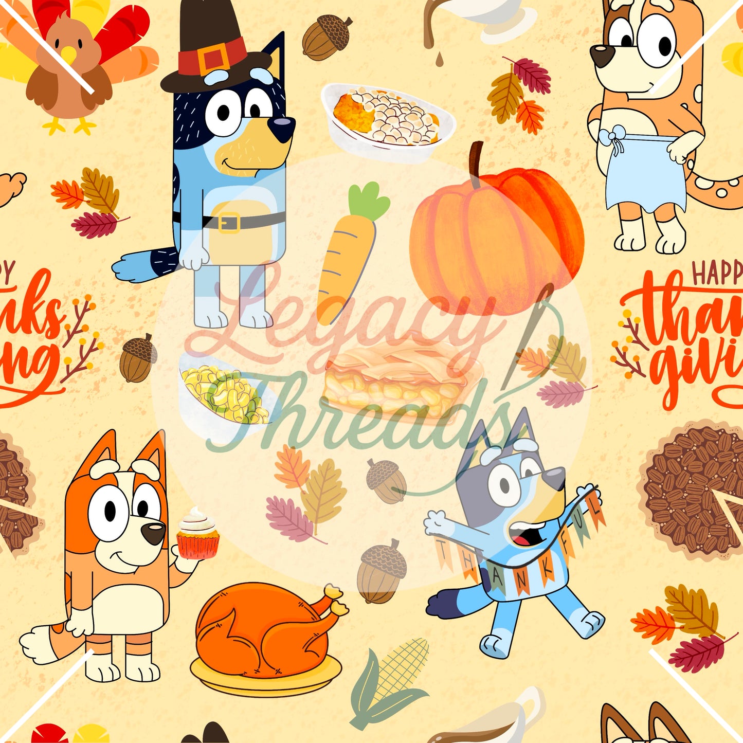 Blue Dog Give Thanks