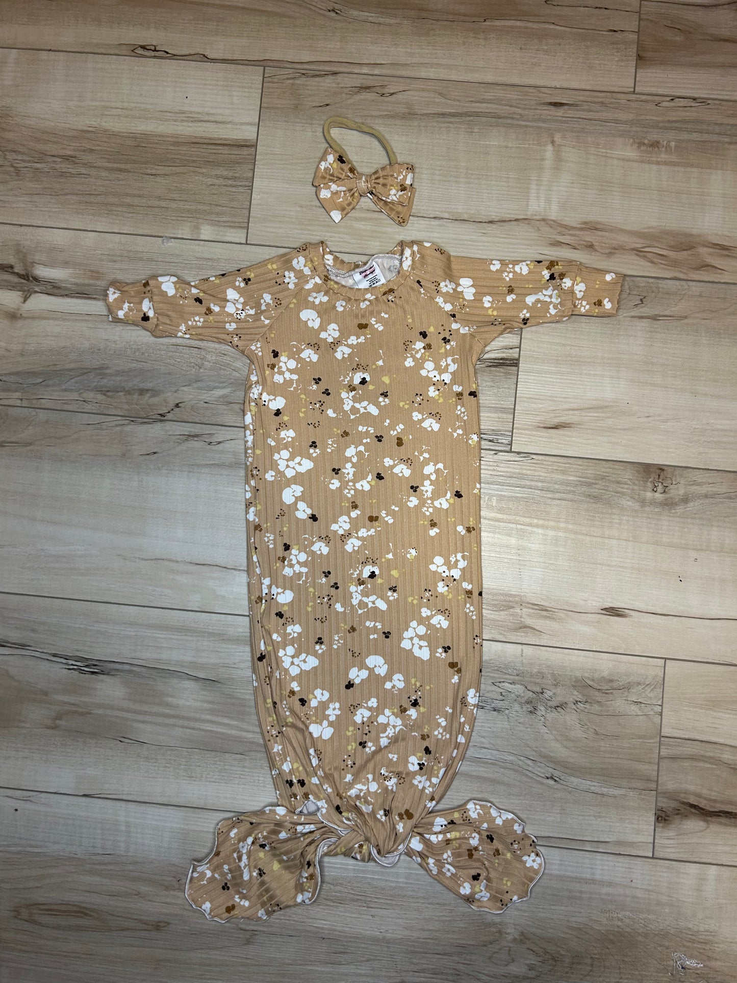 0-3m Gown & Talia Bow