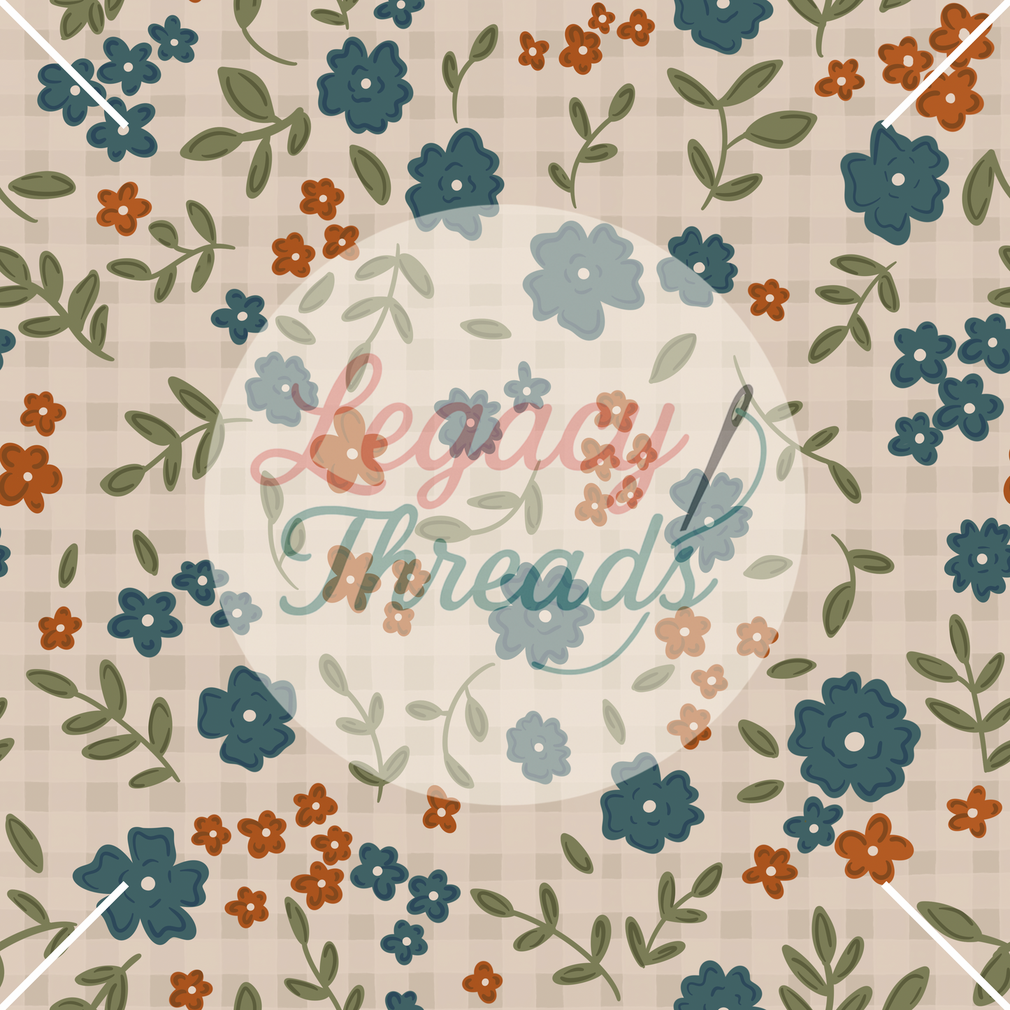 Plaid Fall Floral