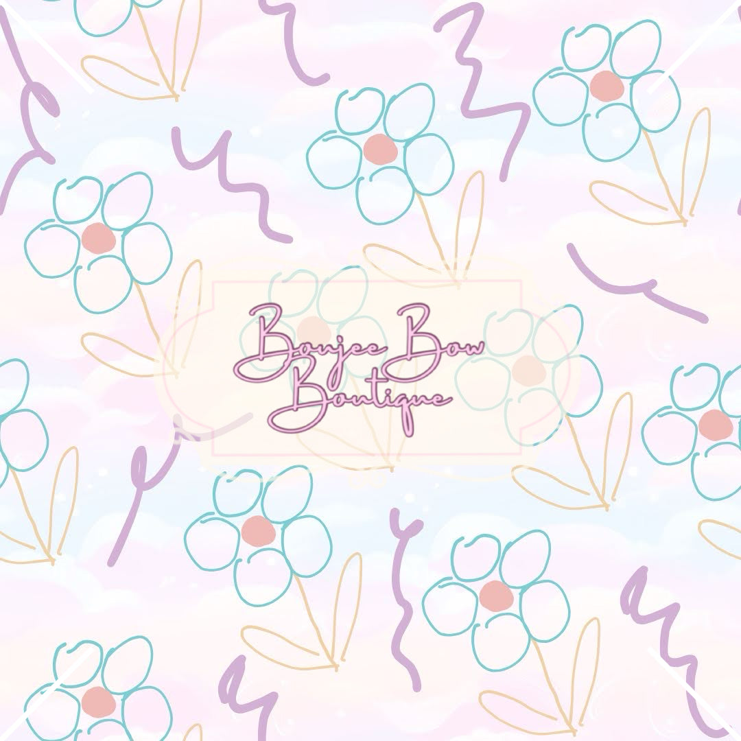 Crayon Flowers