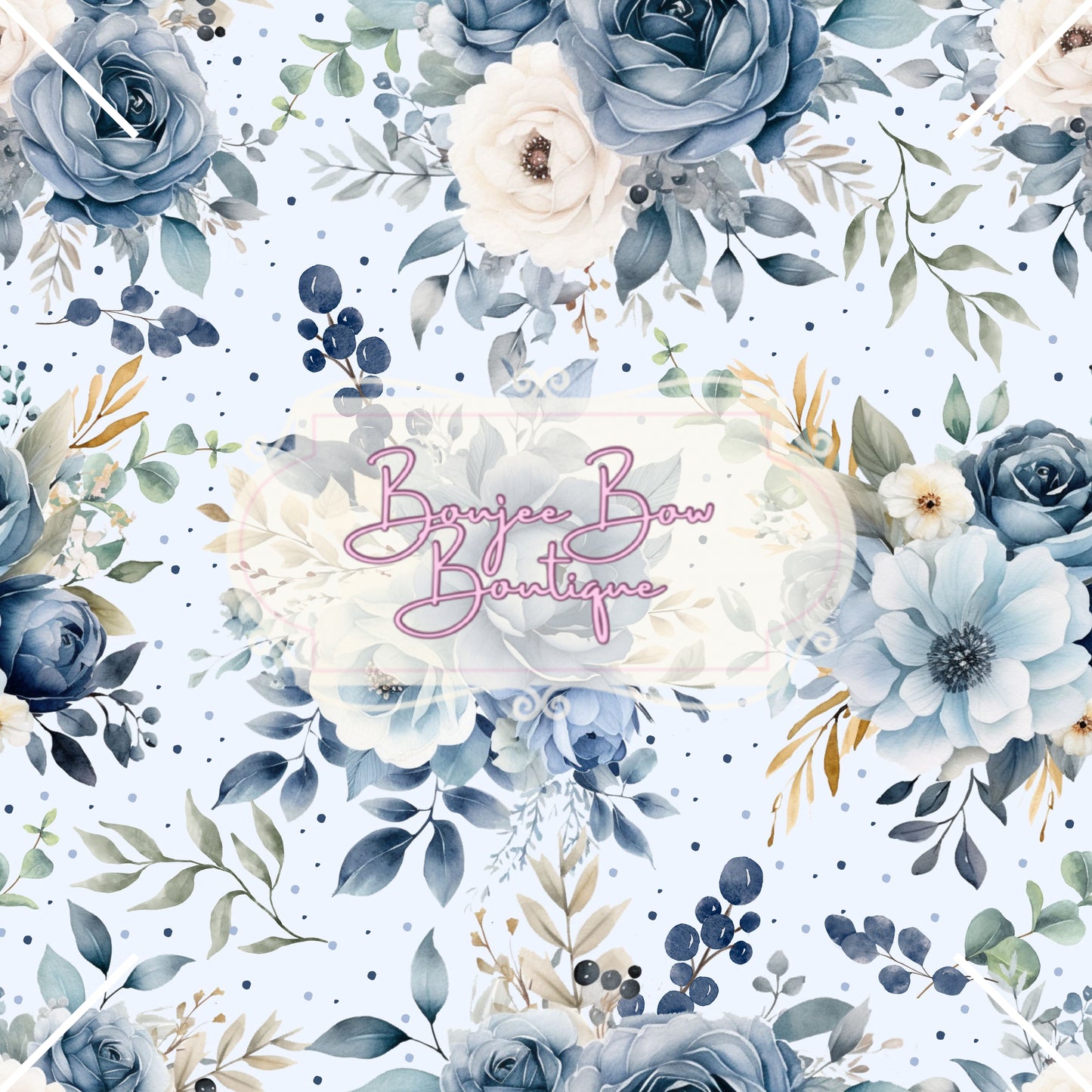 Blue Vintage Floral