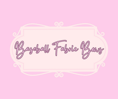 Baseball Fabric Bows