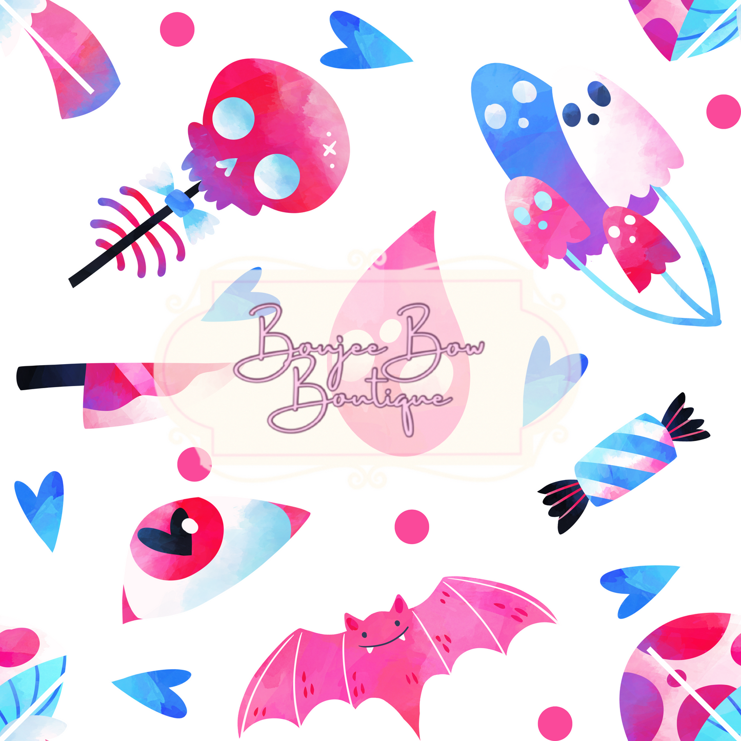 Pink & Blue Ghost