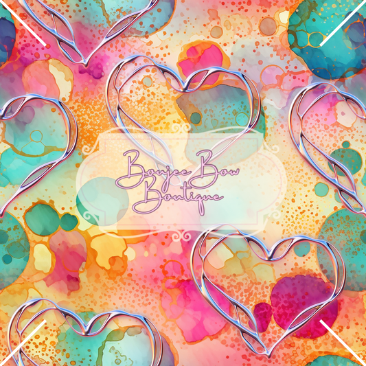 Watercolor Hearts