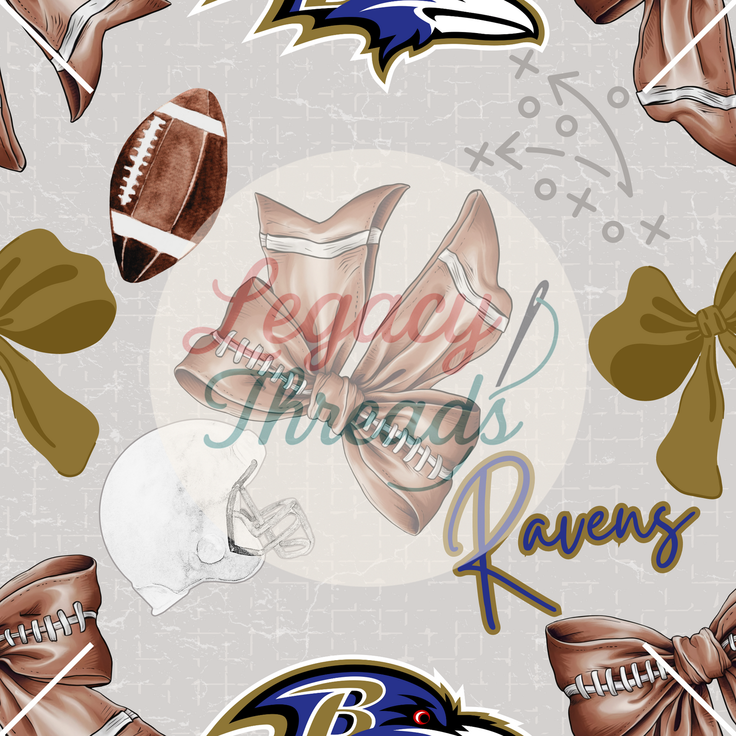 NFL Football Bows (Variants)