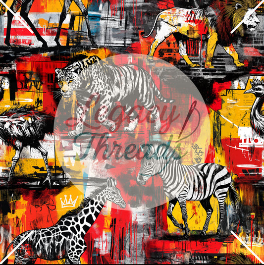 Graffiti African Animals
