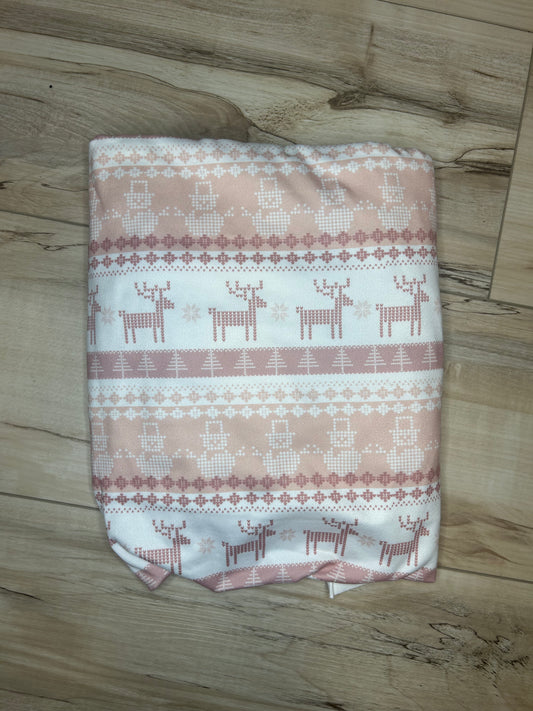 Blush Pink Christmas Reindeer