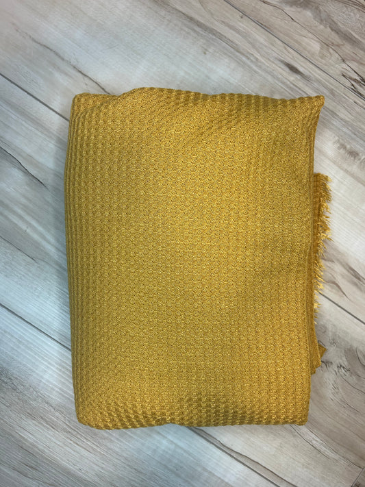 Waffle Knit - mustard