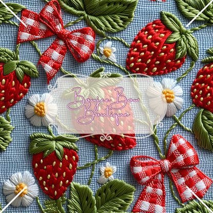 Embroidery Strawberry