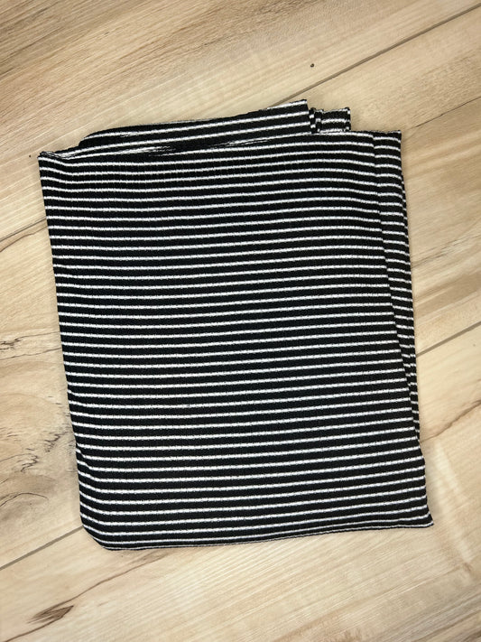 Black & White Stripes (Ribbed)