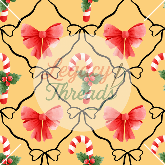 Candy Cane and Bows