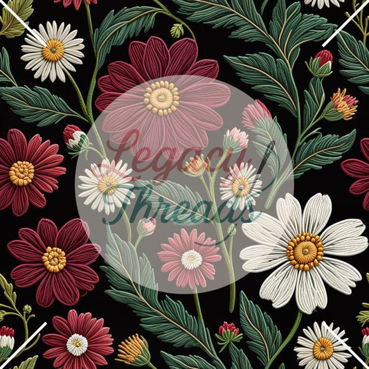 Christmas Embroider Floral