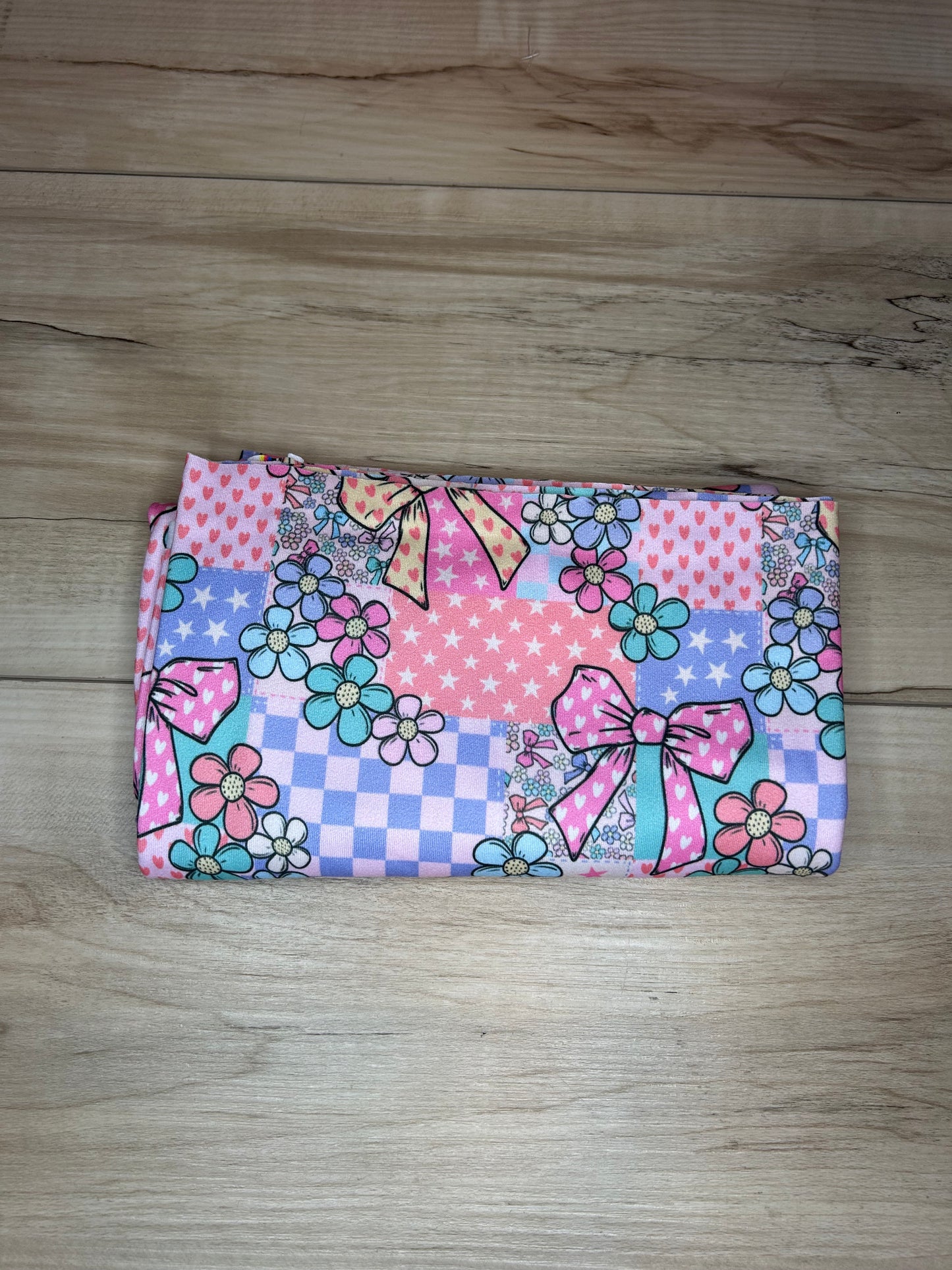 Plaid floral patchwork