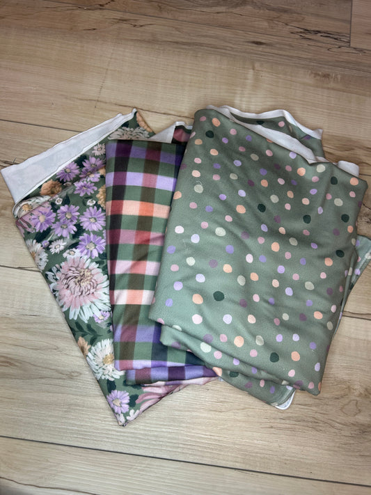 Green floral/dots/stripes(Limited)