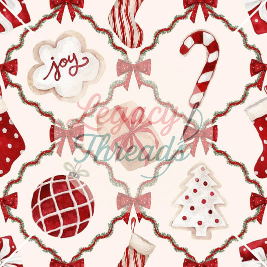 Christmas Watercolor Trellis