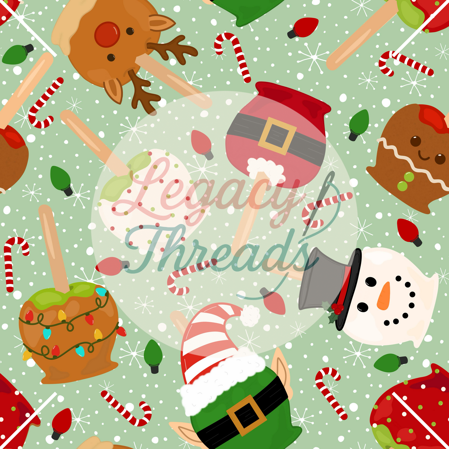 Christmas Caramel Apples (Variants)