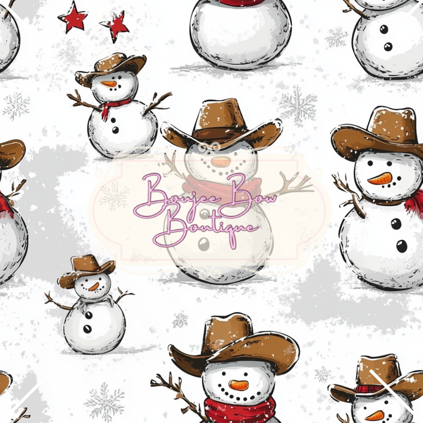 Cowboy Snowman