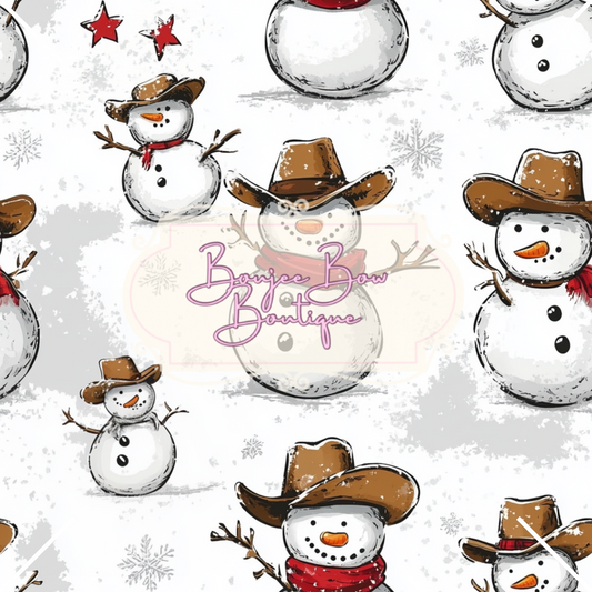 Cowboy Snowman