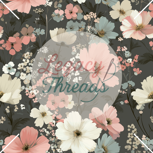 Pink & Grey Floral