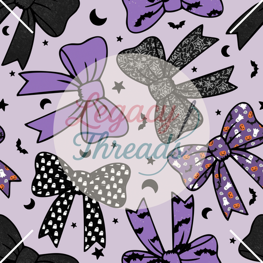 Halloween Bows (Purple/Grey)