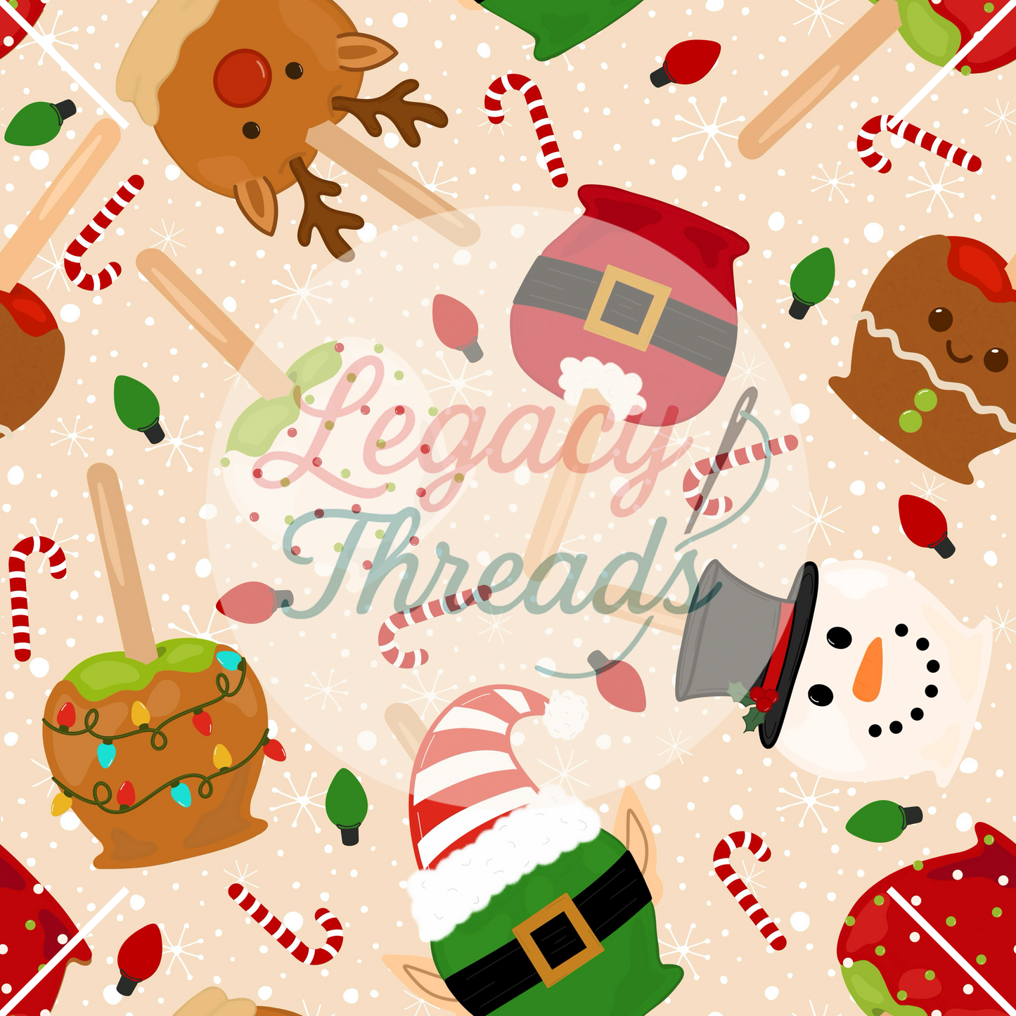 Christmas Caramel Apples (Variants)