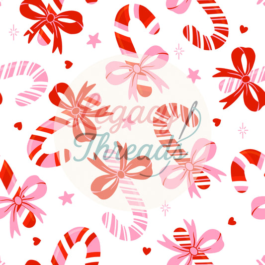 Candy Cane Bows