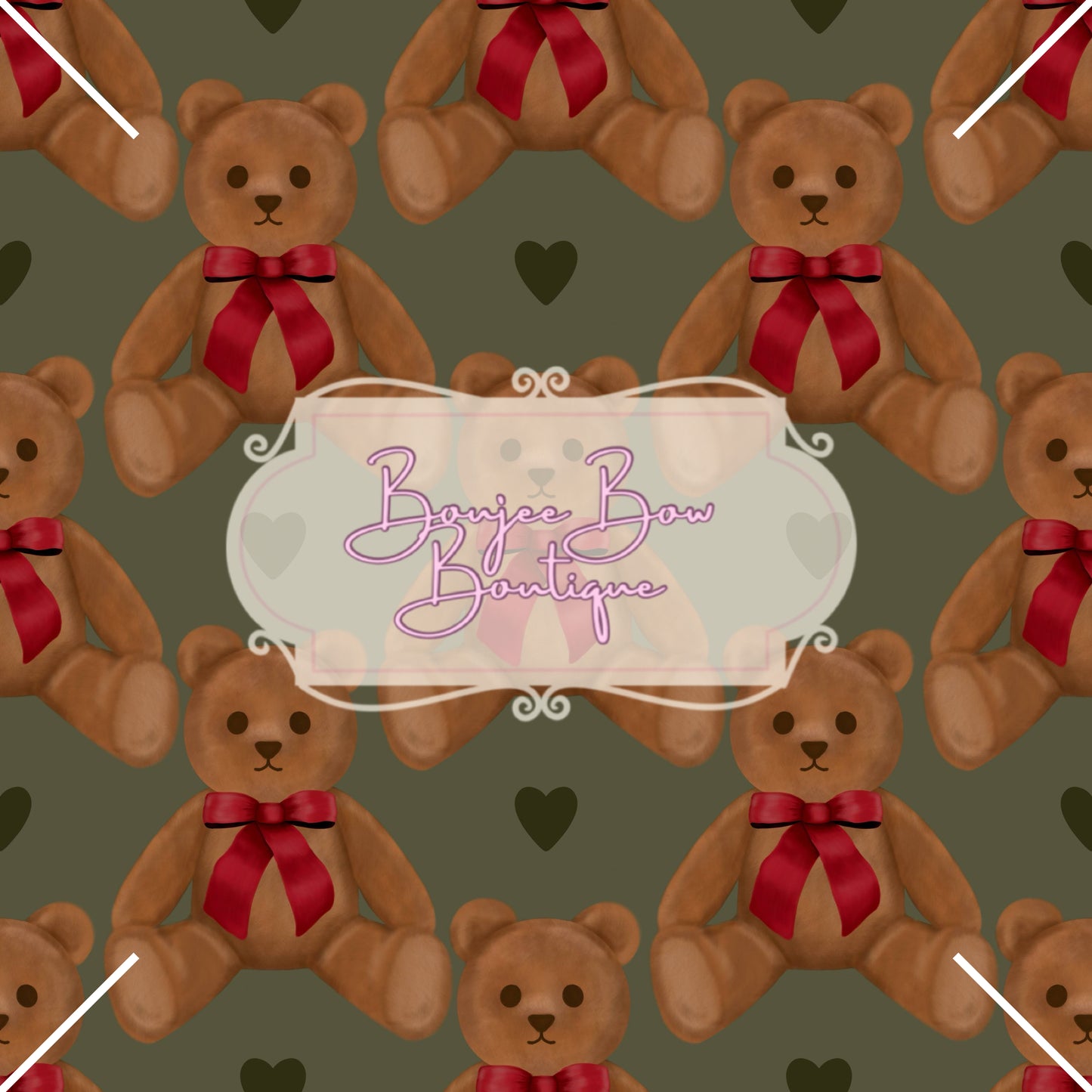 Teddy Bear w/Red Bow