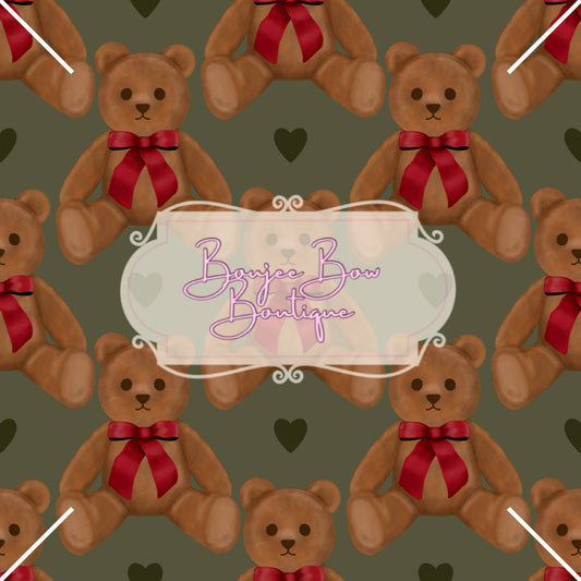 Teddy Bear w/Red Bow