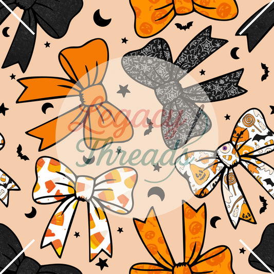 Halloween Bows (Orange/Grey)