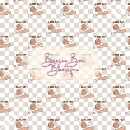 Baseball Fabric Bows