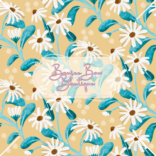 Teal Flowers