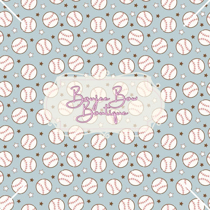 Baseball Fabric Bows