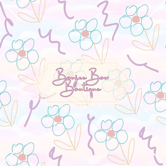 Crayon Flowers