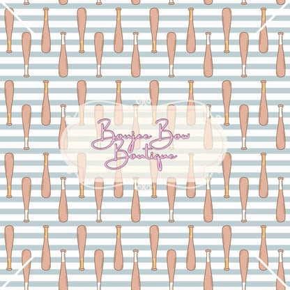 Baseball Fabric Bows