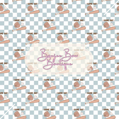 Baseball Fabric Bows
