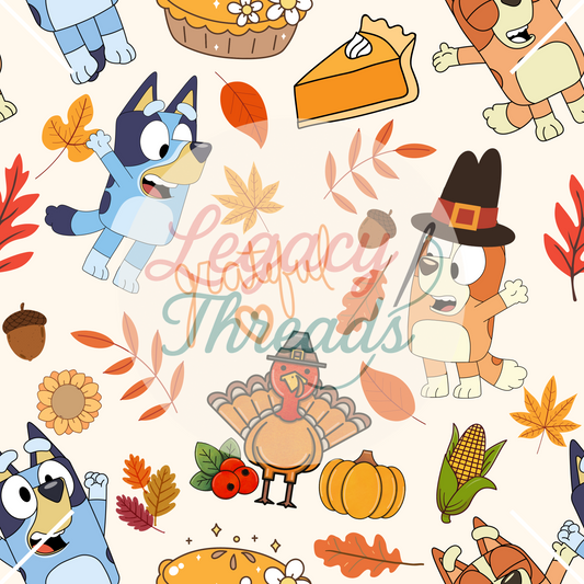 Blue Dog Thanksgiving